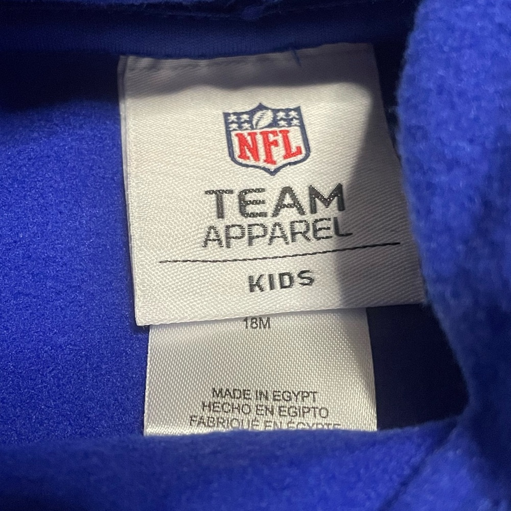 NWT Infants NFL New York Giants Hoodie Size 18m - Picture 3 of 4